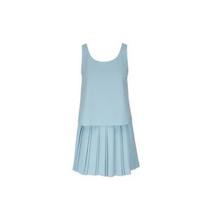 EMPORIO ARMANI Womens Teal Scoop Neck Short Wear To Work Fit + Flare Dress 38